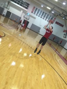 Nate Kennell Shooting a Jumpshot Before Workouts