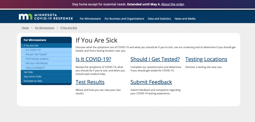 Minnesota Unveils New Webpage for Info On COVID-19, Including Testing Locations